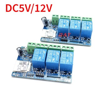 Mạch điều khiển 3 relay qua wifi 5v 12v - dùng app tuya