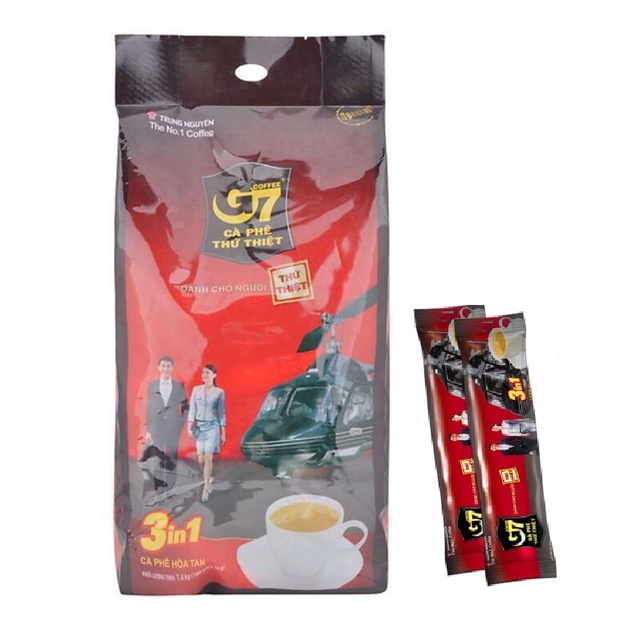 Cà phê G7 bịch 100 gói x 16g (gói dẹt như hình)