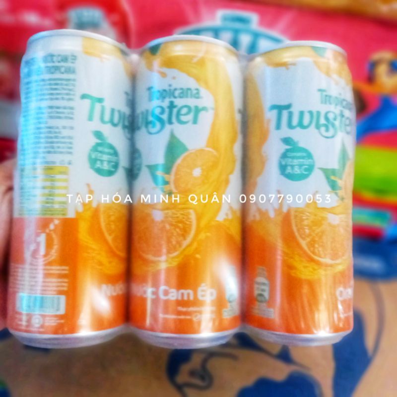 THÙNG CAM ÉP LON TWISTER - 320ML