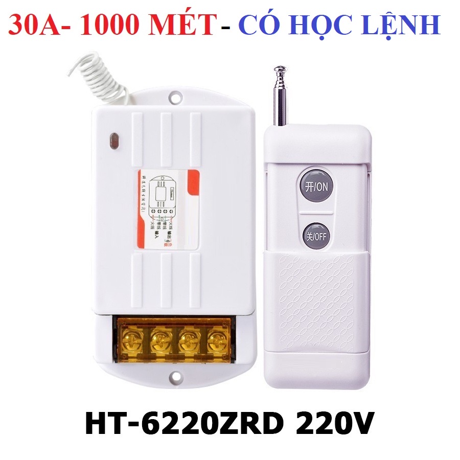 Công tắc điều khiển từ xa Honest HT-6220ZRD 1000m công suất lớn 30A - HÀNG CHÍNH HÃNG