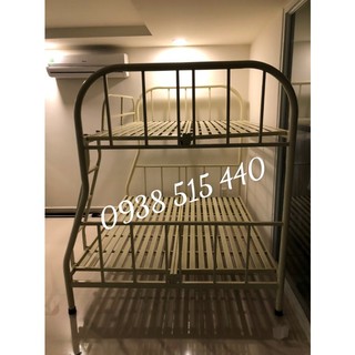 Giường sắt 2 tầng, giường lớn trên 1m6 dưới 1m8 sắt ống tròn giá rẻ chưa từng thấy