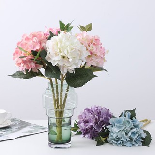 Hoa Lụa Hoa Lụa - Hoa Cẩm Tú Cầu Cao Cấp 45cm Decor Nhà Cửa