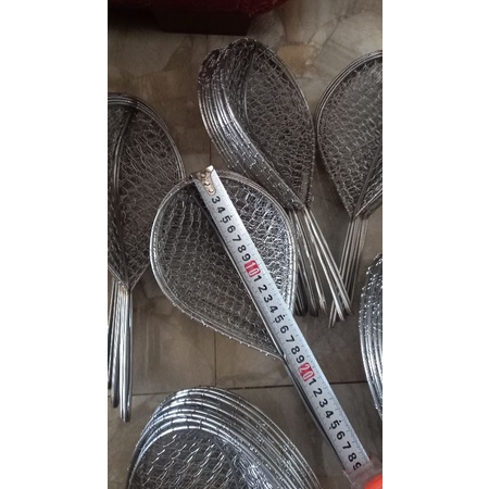 Combo : vợt cá inox 13cm và cò bóp 2m