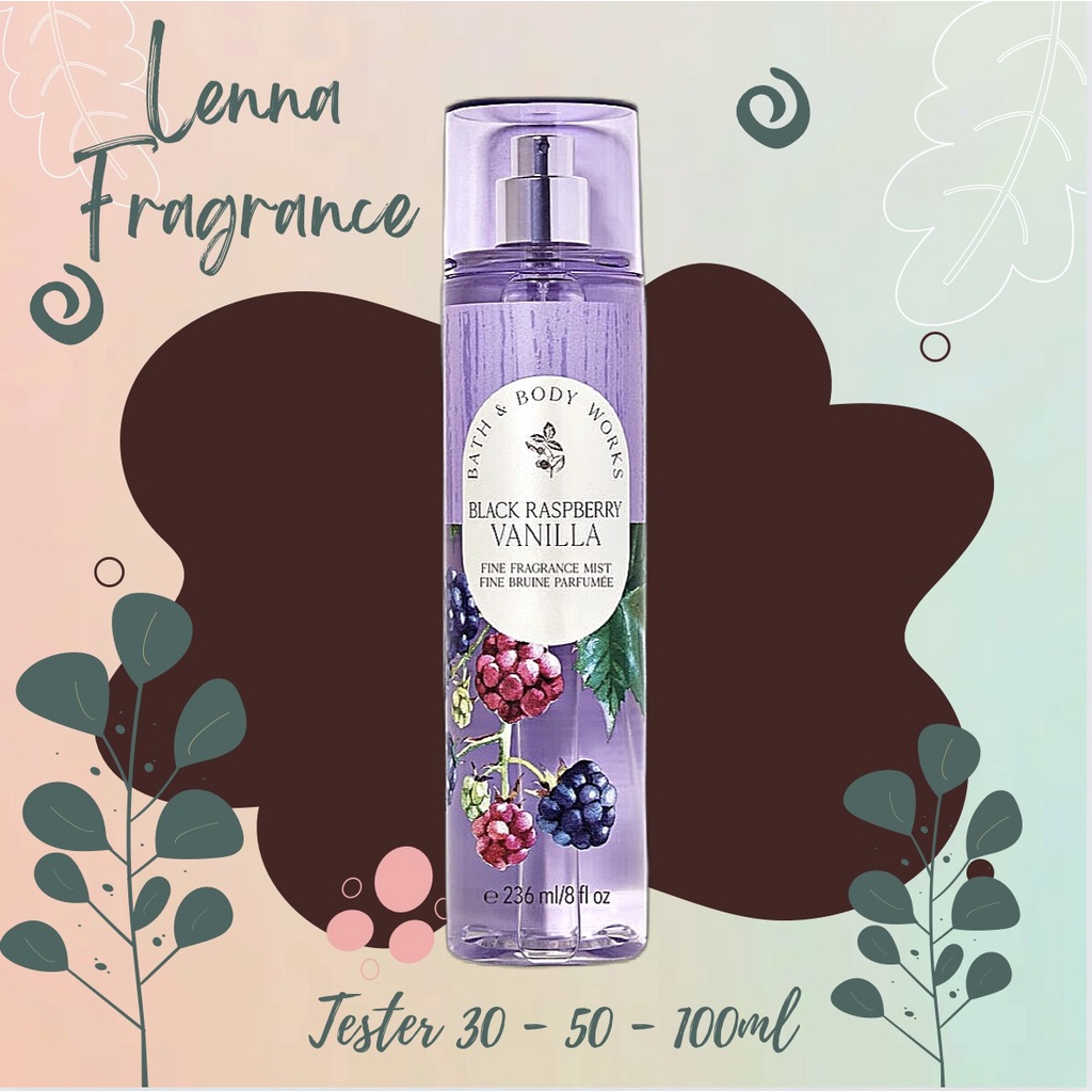"LENNA" : Xịt Thơm Bath & Body Works - Black Raspberry Vanilla (30ml-50ml-100ml)