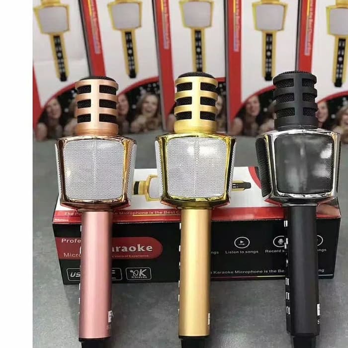Micro Karaoke Bluetooth SD-17 Mic Hát Kèm Loa Âm Thanh Sống Động Âm Hay Tuyệt Đỉnh Chuẩn Bass Tốt Thiết Kế Sang Trọng.