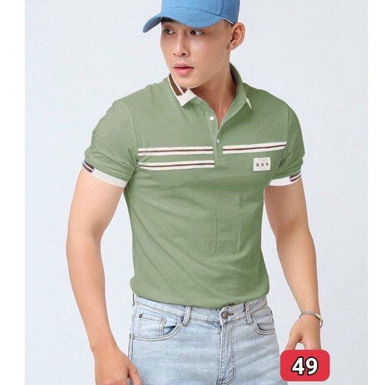 = 8 mẫu Áo Thun NAm Nữ Ngắn Tay Có Cổ Họa Tiết THÊU Cao Cấp Gía Sỉ Bao Đẹp Chất Lượng Thun Dày Mịn ko xù lông.