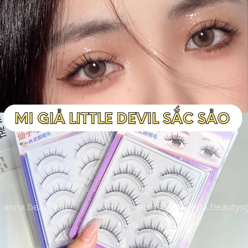 Lông mi giả tự nhiên phong cách quyến rũ tái sử dụng nhiều lần chất lượng cao mềm mại (5 cặp)