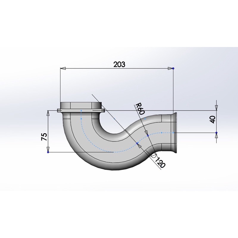 Ống thông hơi Marshall Tufton in3d
