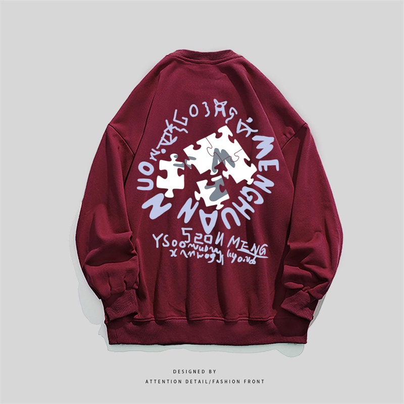 NRVP Áo Thun Nữ Dài Tay Dáng Rộng In Hình Phong Cách Hàn Quốc Mới