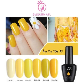 Sơn gel as màu vàng chanh- (mã SM)