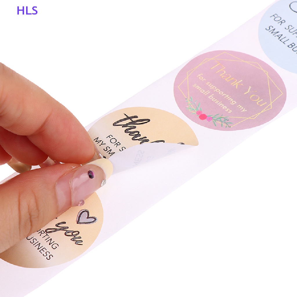 Cuộn 500 Hình Dán 2.5 / 3.8cm Họa Tiết Chữ Thank You Độc Đáo Trang Trí Sổ Tay Diy