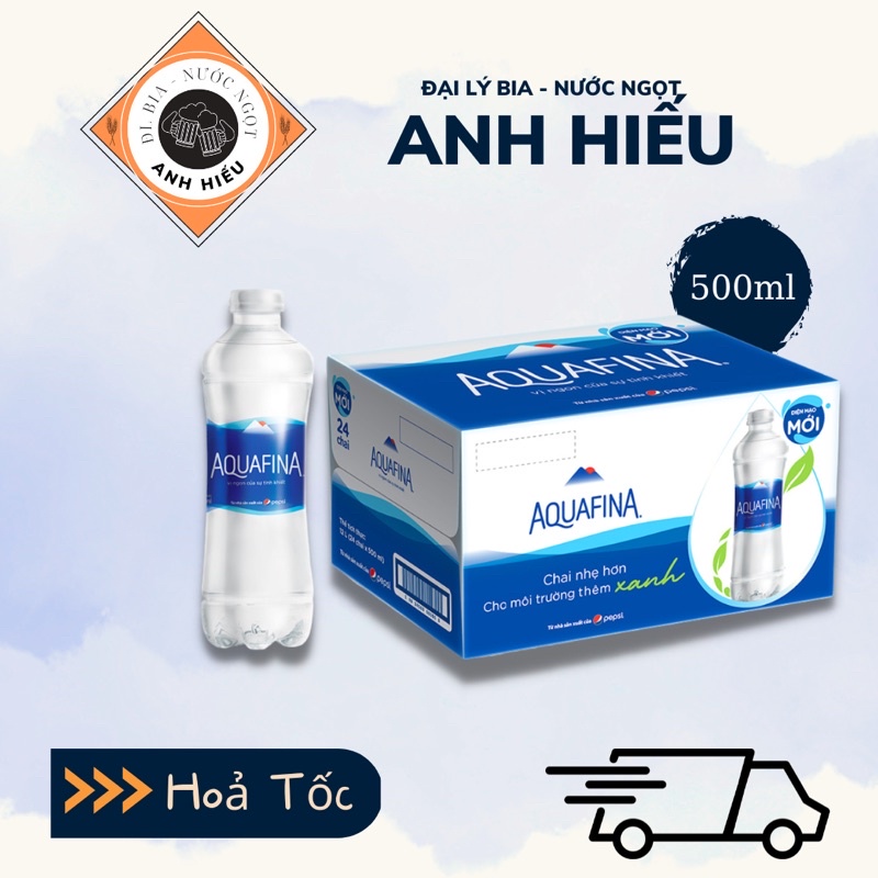 Thùng nước suối Aquafina 500ml - 24 chai