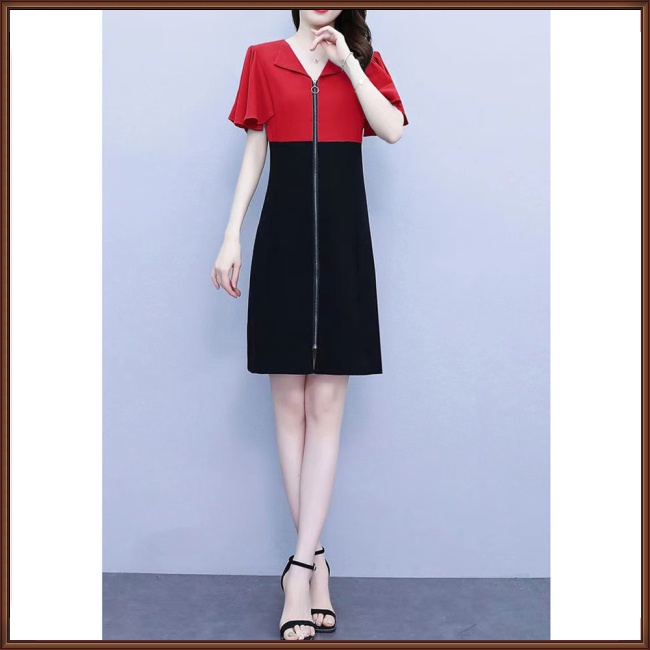 Đầm Chữ A Dáng Rộng Tay Loe Cổ Bẻ Thời Trang Mùa Hè Thanh Lịch Cho Nữ