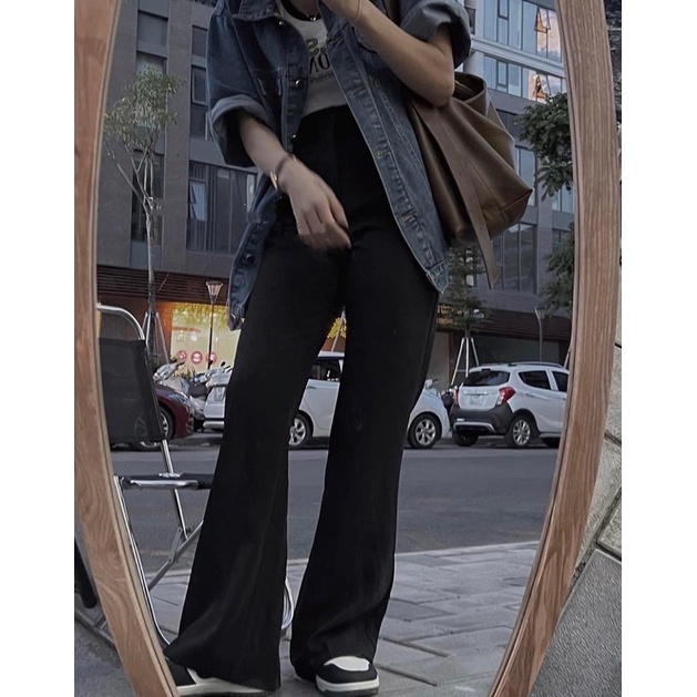 Quần vải ống loe hot Trend hè 2023 hàng quảng châu mã 9621