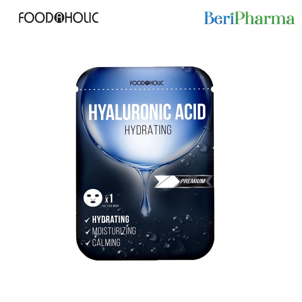 ✅ Foodaholic Mask Tinh Chất Cấp Ẩm Hyaluronic Acid Hydrating Mask 23ml/ Miếng