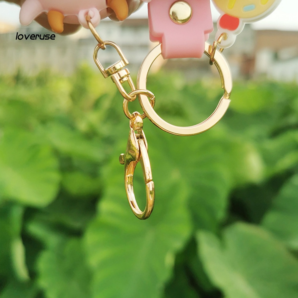 Móc Khóa Hình Bò Sữa Hoạt Hình Đáng Yêu