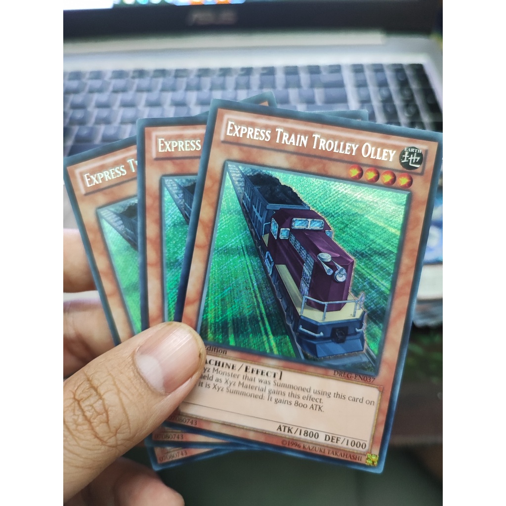 1 lá thẻ bài Express Train Trolley Olley - DRLG-EN037 - Secret Rare 1st Edition