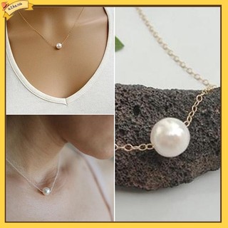 Dây chuyền móc xích mặt hạt ngọc trai giả thời trang cho nữ