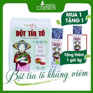 Bột tía tô hữu cơ nguyên chất sấy lạnh dalahouse - 20 gói x 3gram