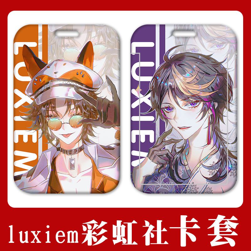 Ví Đựng Thẻ Họa Tiết Hoạt Hình Anime luxiem / Vox / Akuma Cho Học Sinh Giá Đỡ