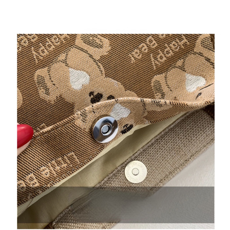 Túi Xách Vải canvas Cỡ Lớn In Hoạt Hình Dễ Thương