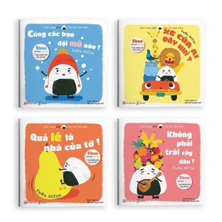 Sách ehon nhật bản - bộ 4 cuốn chơi cùng giri 1 - dành cho trẻ từ 0-6 tuổi