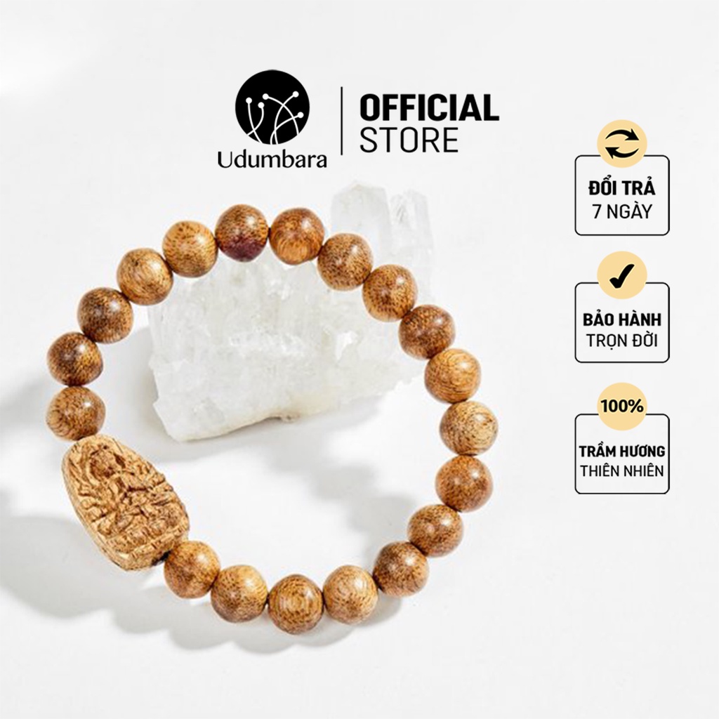 Vòng tay trầm hương nam nữ phật hộ mệnh phong thủy Udumbara