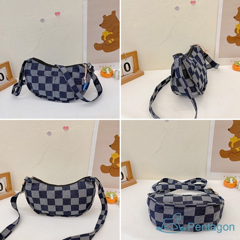 Túi Xách Đeo Vai Màu Trơn Sọc Ca Rô Cỡ Lớn Thời Trang Hàn Quốc Đáng Yêu Dành Cho Trẻ