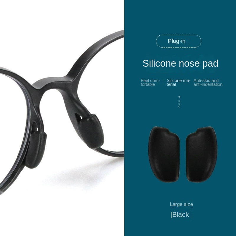 Giá Đỡ Mũi Mắt Kính Bằng Silicone Gel Chống Trượt Hình Chiếc Lá