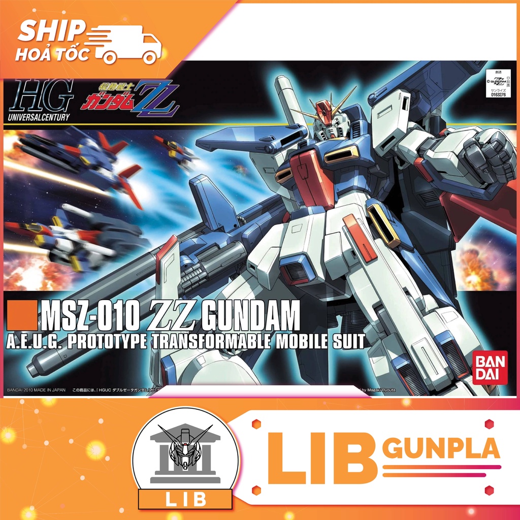 Mô hình lắp ráp Gundam HG UC ZZ Gundam