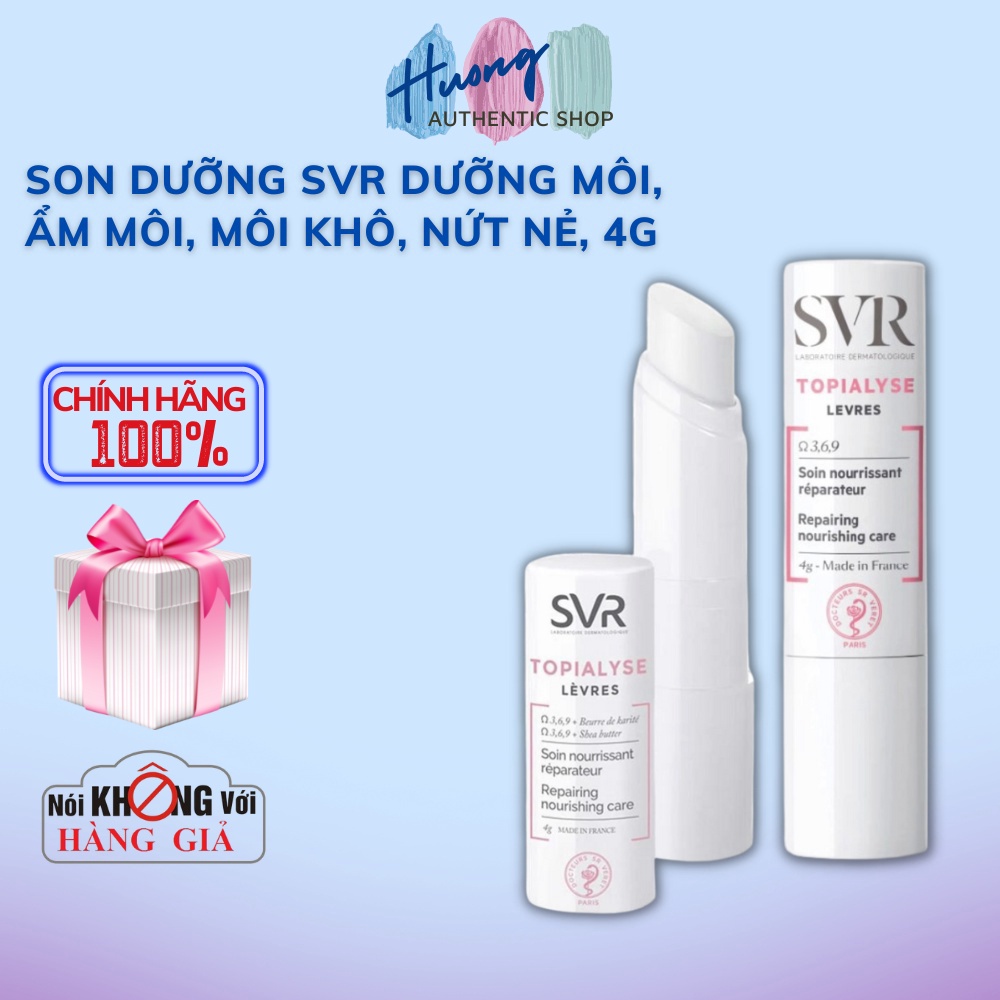 Son Dưỡng SVR Dưỡng Môi, Ẩm Môi, Môi Khô, Nứt Nẻ, Sáp Dưỡng Ẩm, Mềm Môi SVR Topialyse Levres 4g - cosmentic_store