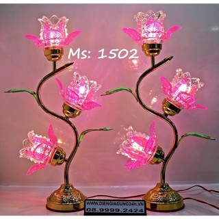 ĐÈN THỜ LED CAO CẤP 1502 CHỮ S (48cm) 1 CẶP