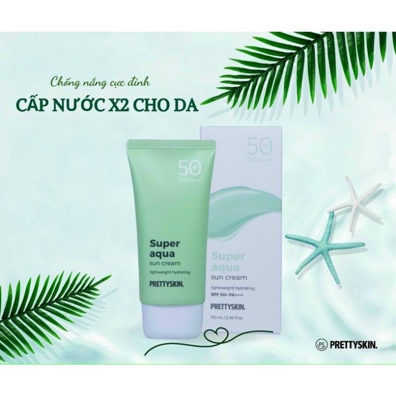 70ml  Kem Chống Nắng Cấp Nước Pretty Skin Super Aqua Sun Cream SPF 50+ PA++++