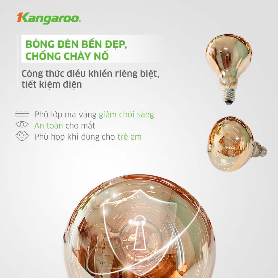 Đèn sưởi nhà tắm 3 bóng Kangaroo KG3BH03