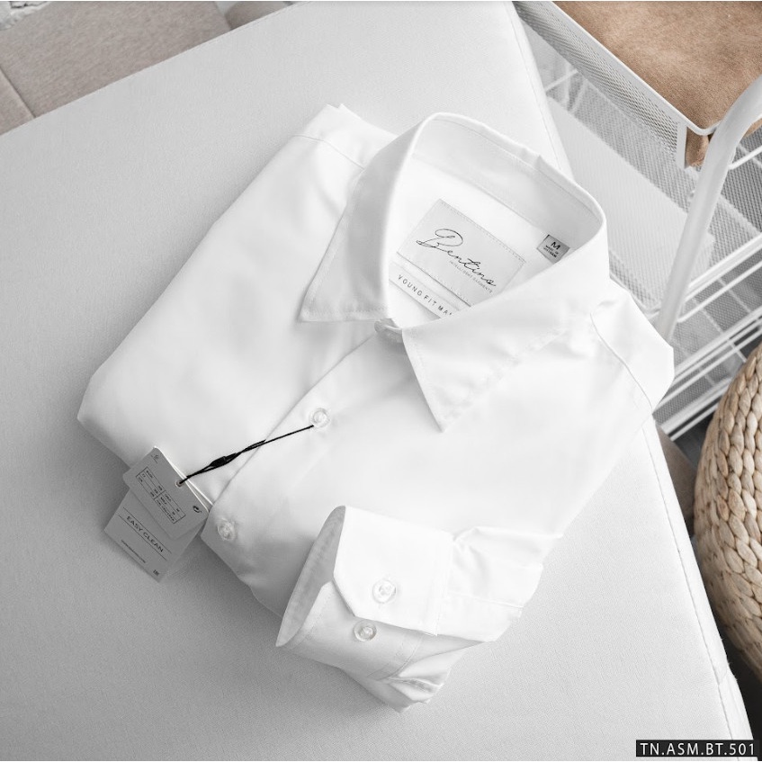 Áo sơ mi nam dài tay trẻ trung với chất liệu modal chống nhăn, mịn mát, form slim fit B501