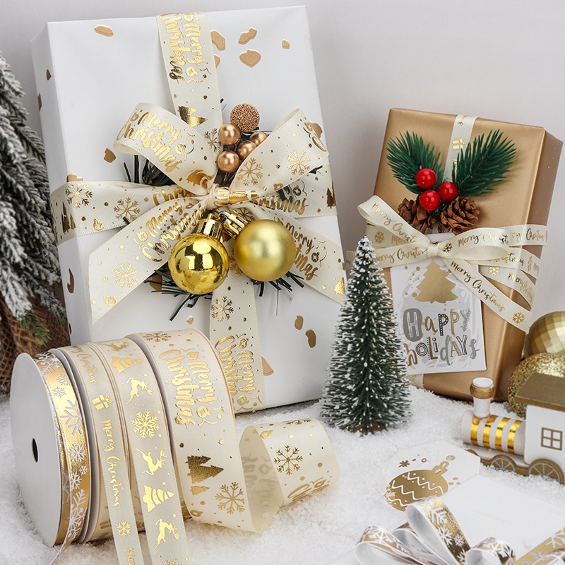 Cuộn Dây Ruy Băng Dài 9.1m Dùng Gói Quà Giáng Sinh