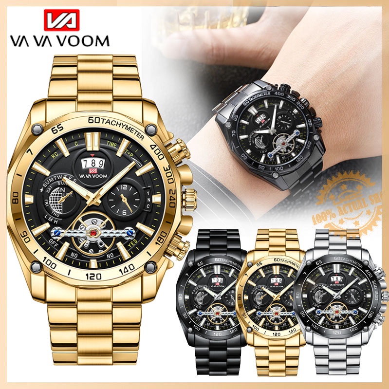 Đồng hồ nam đồng hồ thép không gỉ watchband thời trang sang trọng thể thao giá rẻ