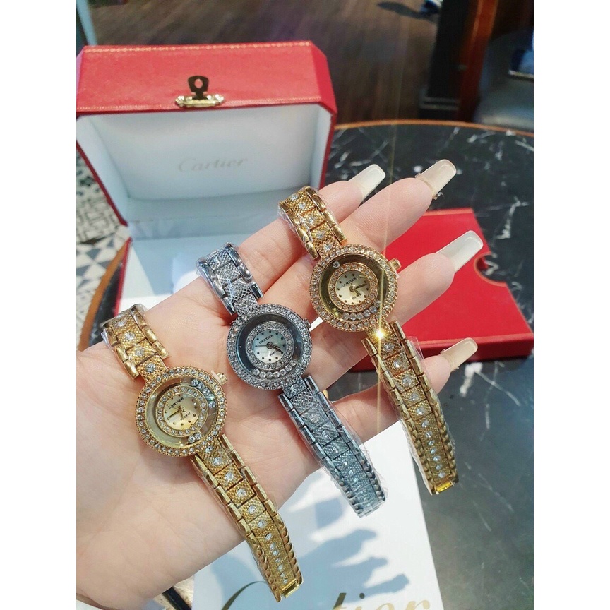 Đồng hồ nữ New size 26 mm dây khóa cài thép không gỉ 2 màu gold và silver thời trang sang trọng