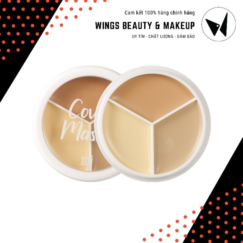 XIXI - Bảng che khuyết điểm dạng khối Cover Master Flawless Skin Long Wear 3