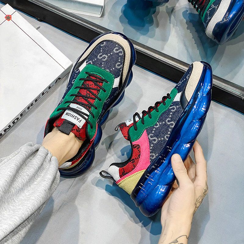 Giày Thể Thao Trắng Đế Dày Tăng Chiều Cao Thời Trang Thu Đông 2022