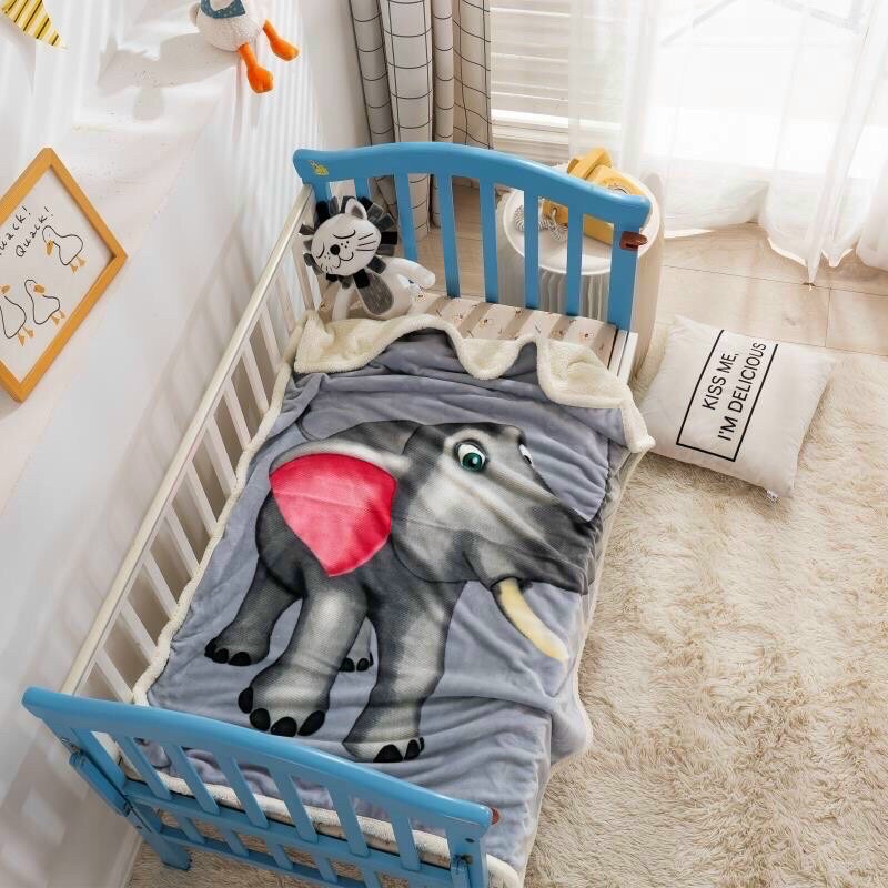 [Chọn mẫu]Chăn Lông Cừu 2 Lớp Cho Bé Loại Dày