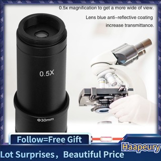 Đầu nối chuyển đổi ống kính Haape 0.5X C-mount 30/30.5mm cho máy quay Microscope CCD