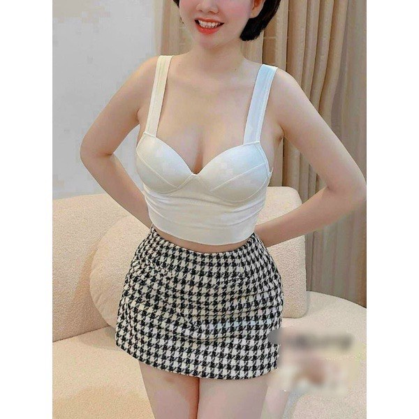 Áo bra cup ngực cotton sexy 667 [MEOW Corset]