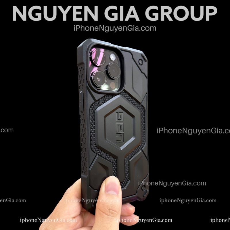 ỐP LƯNG UAG MONARCH PRO Kevlar Black with MAGSAFE CHO IPHONE 14 PRO MAX tại nguyễn gia group Cao Đạt Q5