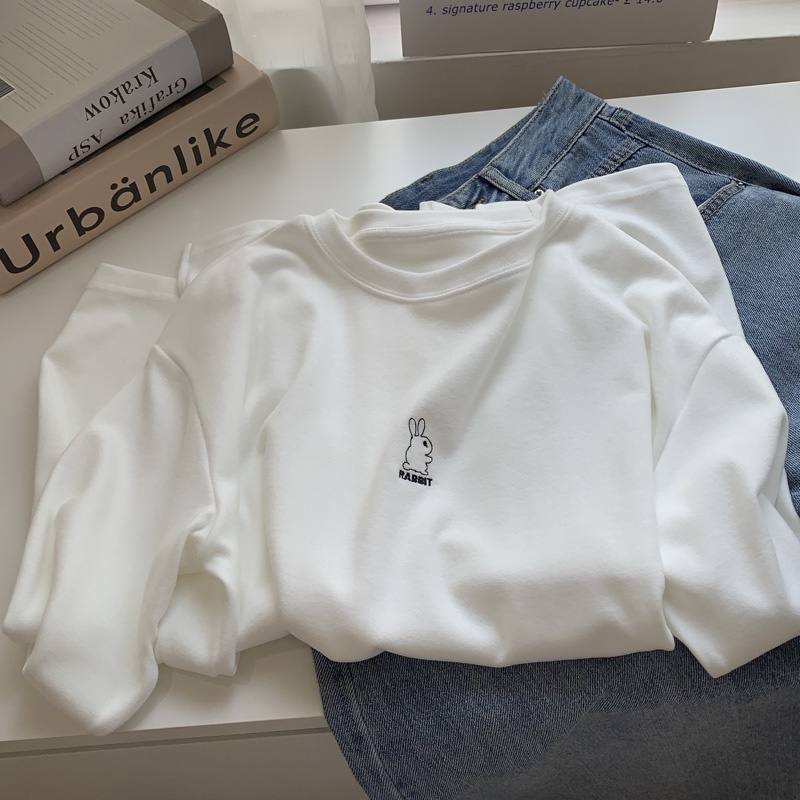 NRVP Áo Thun Nữ Dài Tay Phong Cách Hàn Quốc Mới 2023