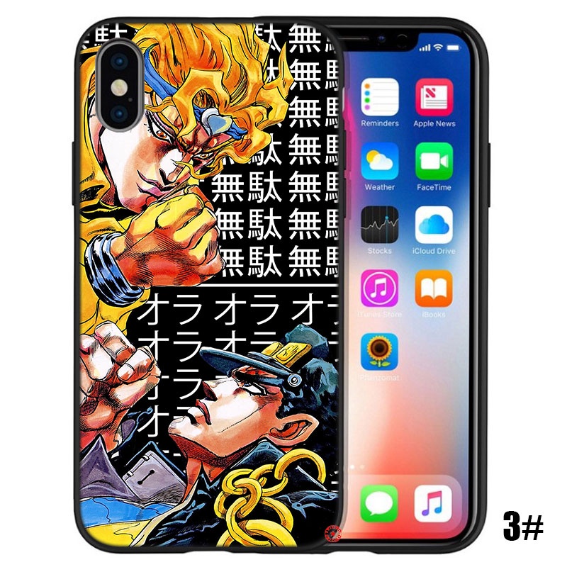Ốp Điện Thoại Họa Tiết Jojo 'S Bizarre Adventure Cho iPhone 12 13 Pro X XS Max Mini EE35