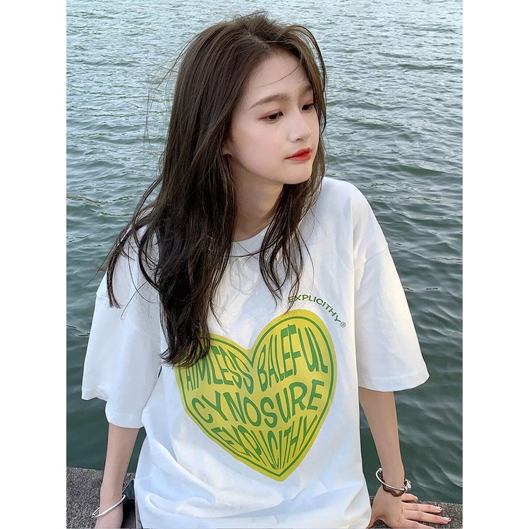 NRVP Áo Thun Unisex Mùa Hè Dáng Suông Tay Cộc Phong Cách Hàn Quốc Cho Nam Nữ