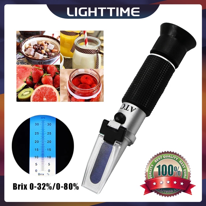 Khúc Xạ Kế Đo Lượng Đường Cầm Tay 0-32% / 0-80% Brix