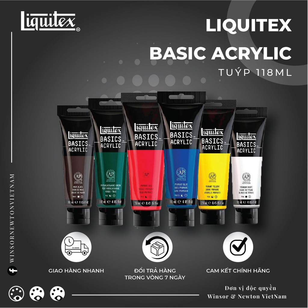 Màu Vẽ Acrylic Liquitex Basic tuýp 118ml