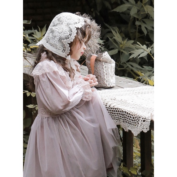 Váy Princess mix ren siu xinh bé gái